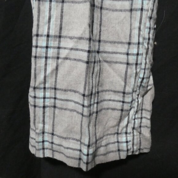 Plaid Flannel Lounge Pants | Front Button Detail | Stretchy Waistband | Unisex - Picture 8 of 15